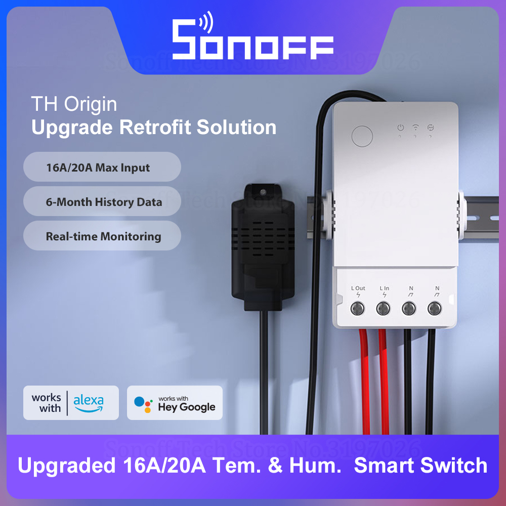 Smart Home Bridge - SONOFF TH Origin 16A/20A Smart Temperature