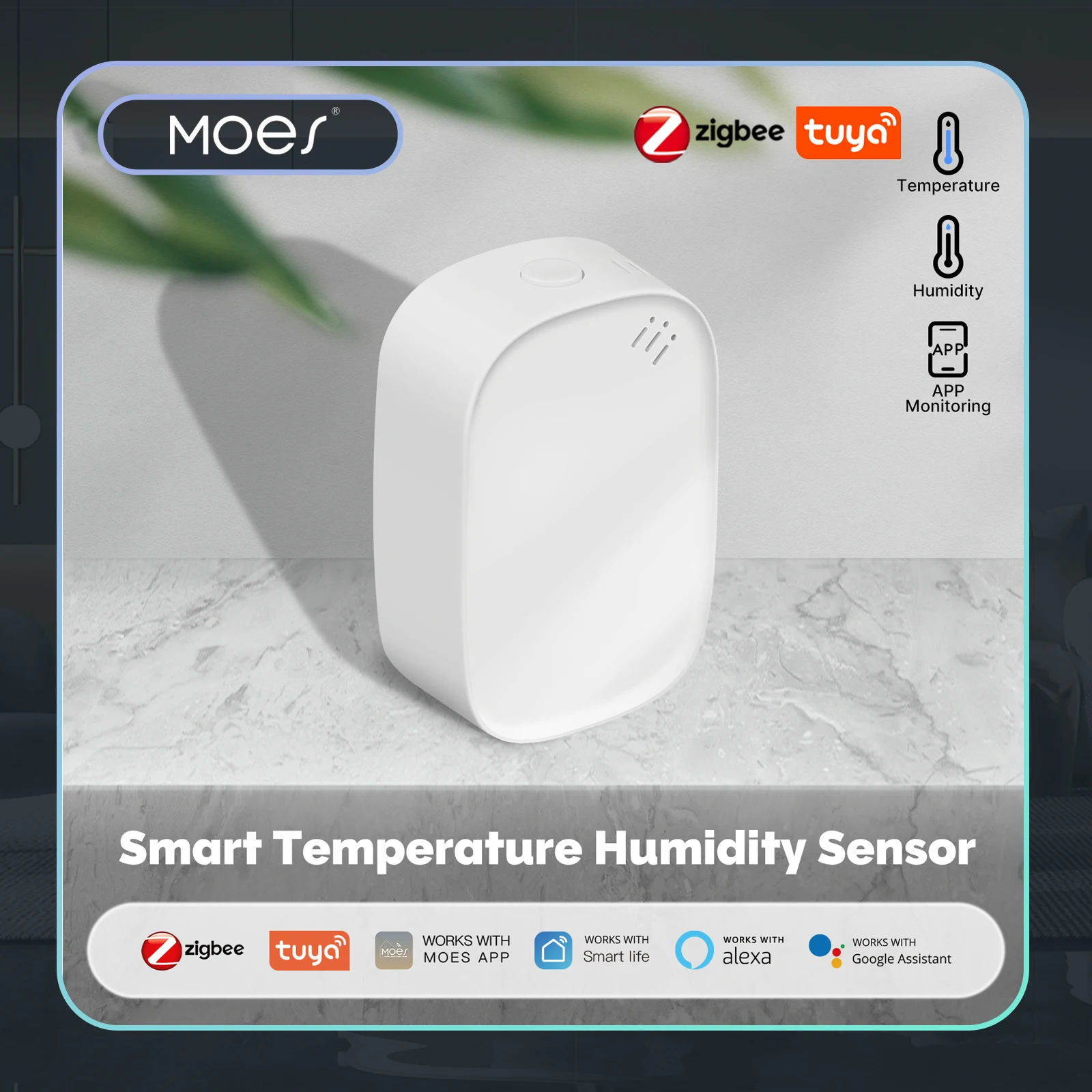 Smart Home Design - MOES Tuya Zigbee Smart Temperature Humidity