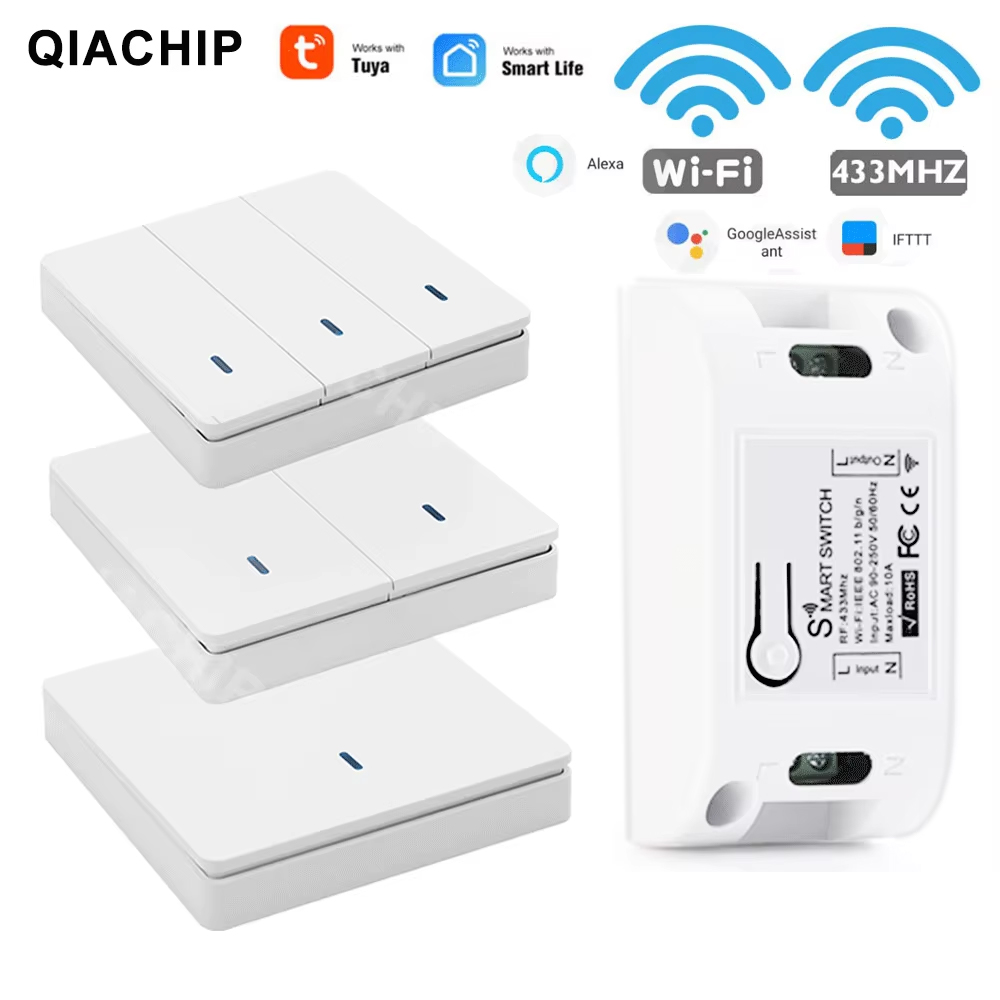 Smart Home Dashboard - Tuya WiFi Smart Switch RF 433MHz