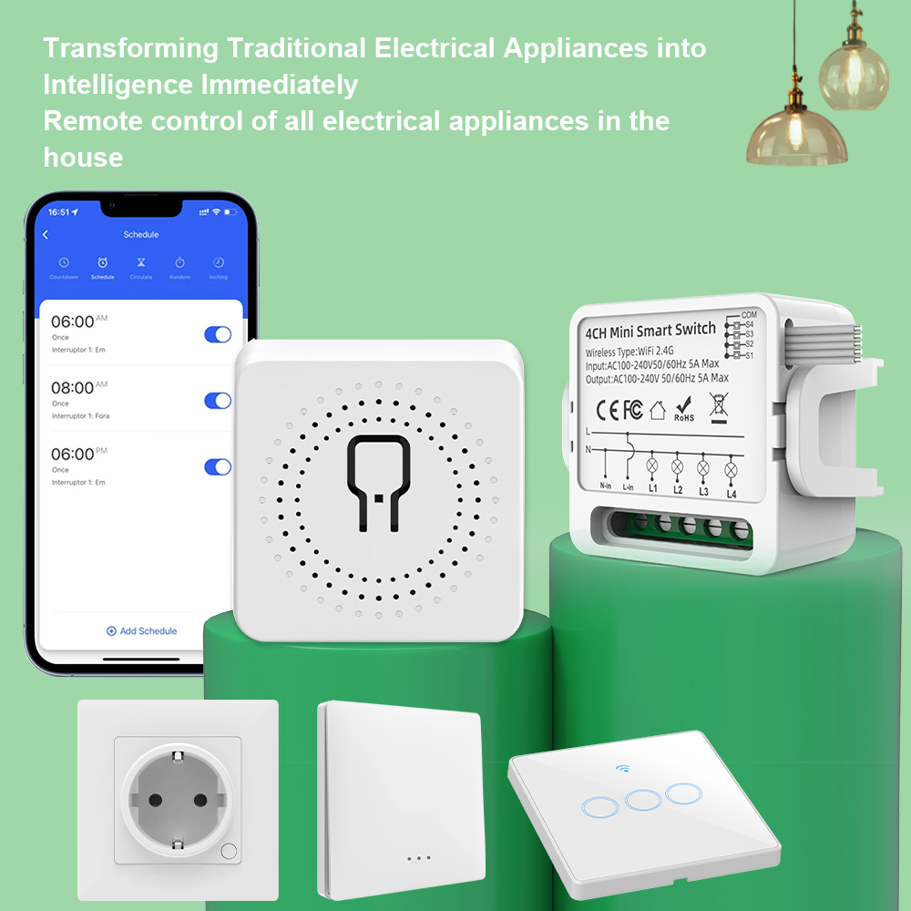 Tuya WiFi Smart Switch 1/2/3/4 - Smart Home Sistem 评论和价格