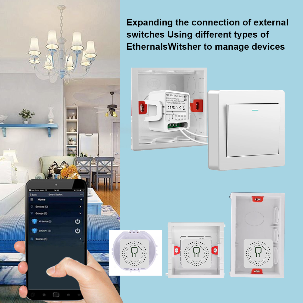 Tuya WiFi Smart Switch 1/2/3/4 - Smart Home Sistem 评论和价格