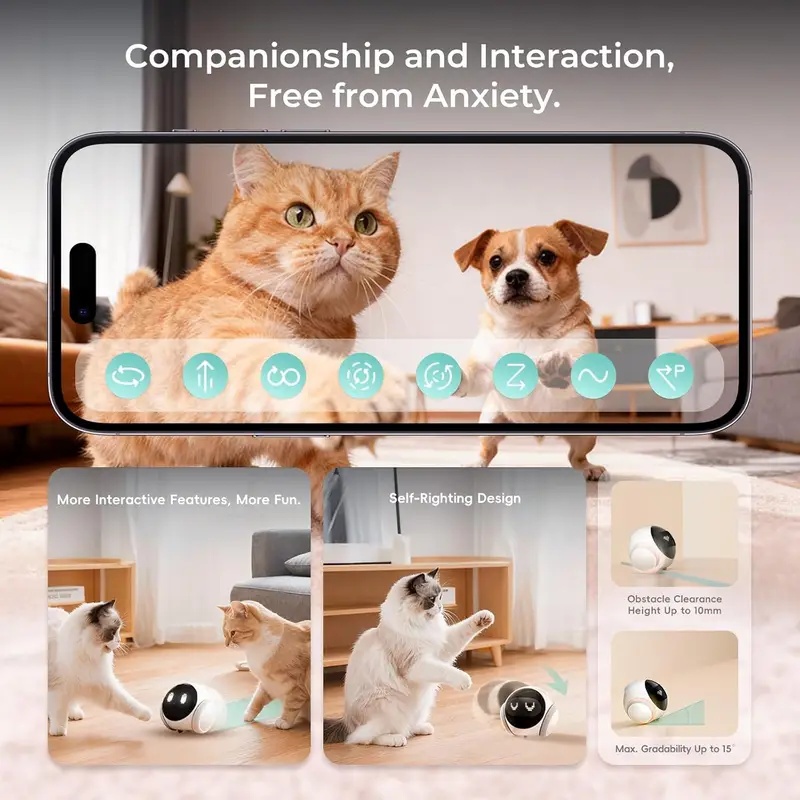 Movable Indoor Pet Robot Camer - Smart Home Sistem 评论和价格