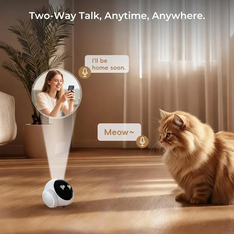 Movable Indoor Pet Robot Camer - Smart Home Sistem 评论和价格