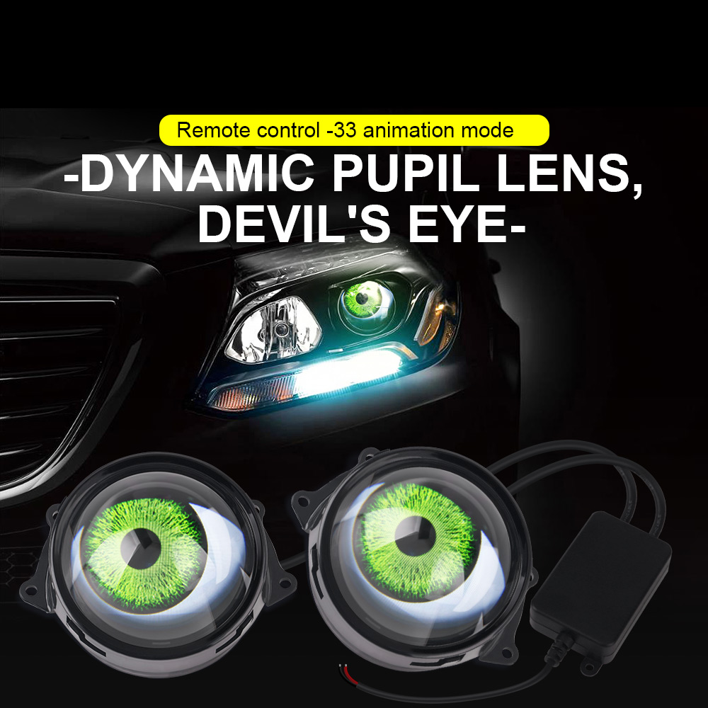 Devil's Eye Car LED Headlight  - Smart Home Logo 评论和价格