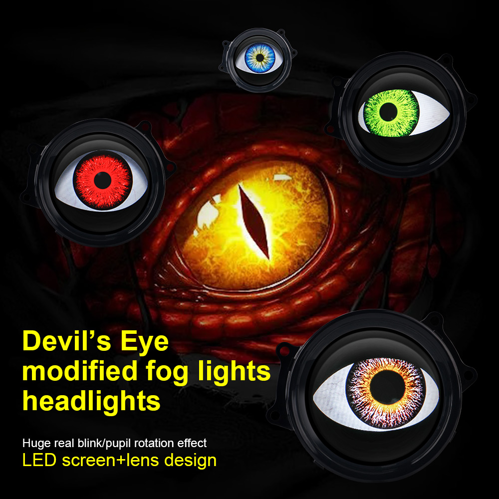 Devil's Eye Car LED Headlight  - Smart Home Logo 评论和价格