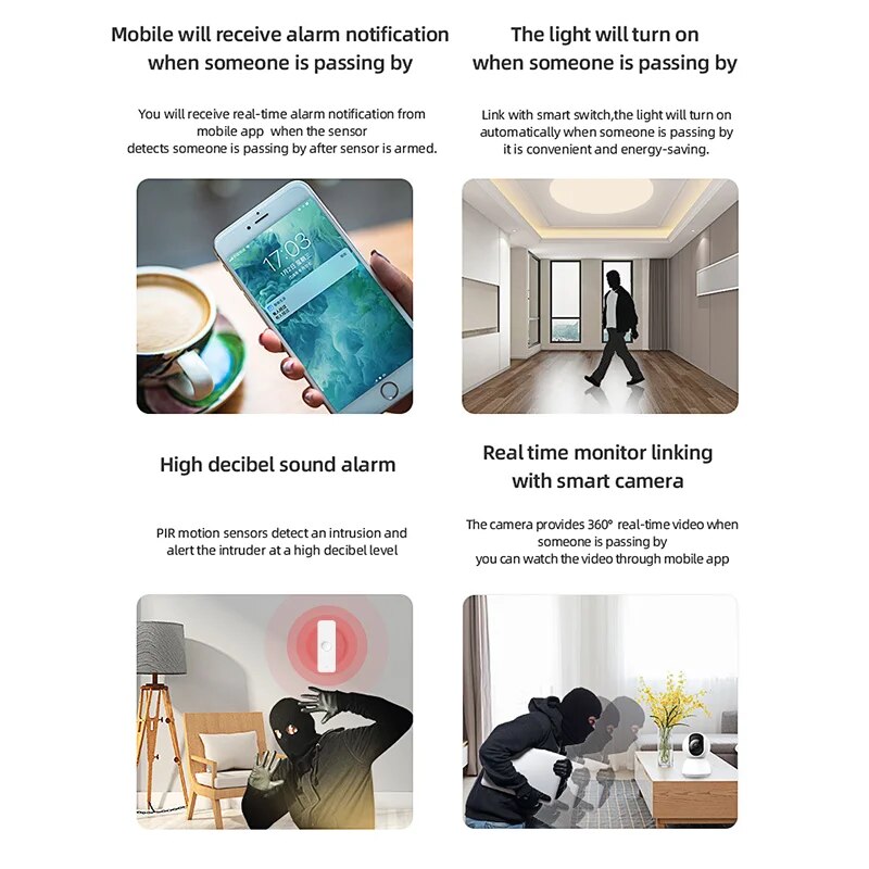 Tuya WiFi Zigbee PIR Motion Se - Smart Home Sistem 评论和价格