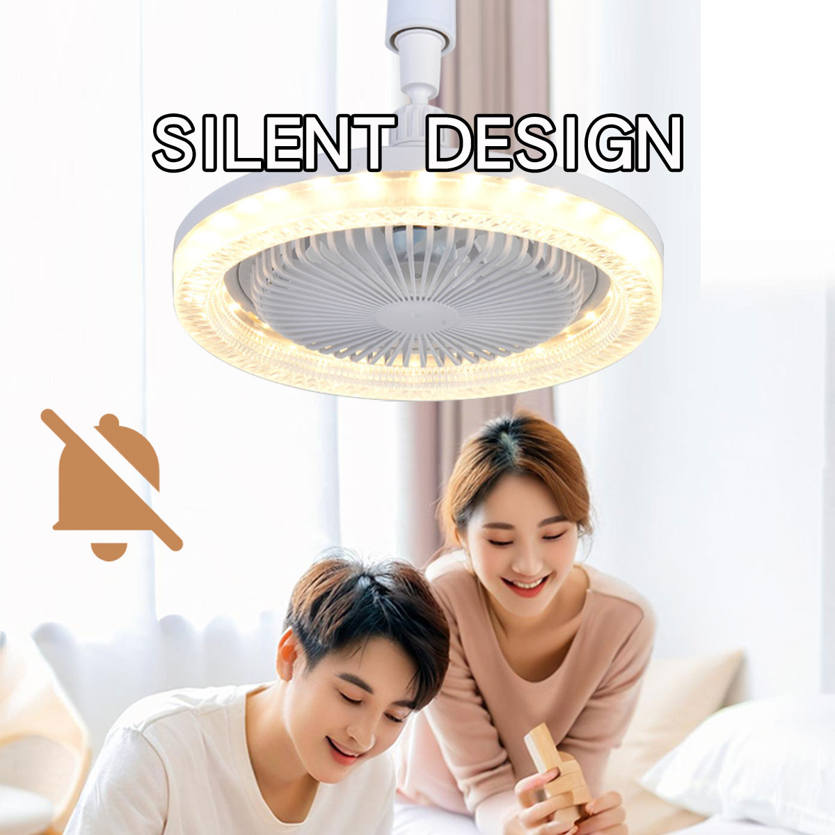 Smart 3 In 1 Ceiling Fan With  - Smart Home Ventilation System 评论和价格