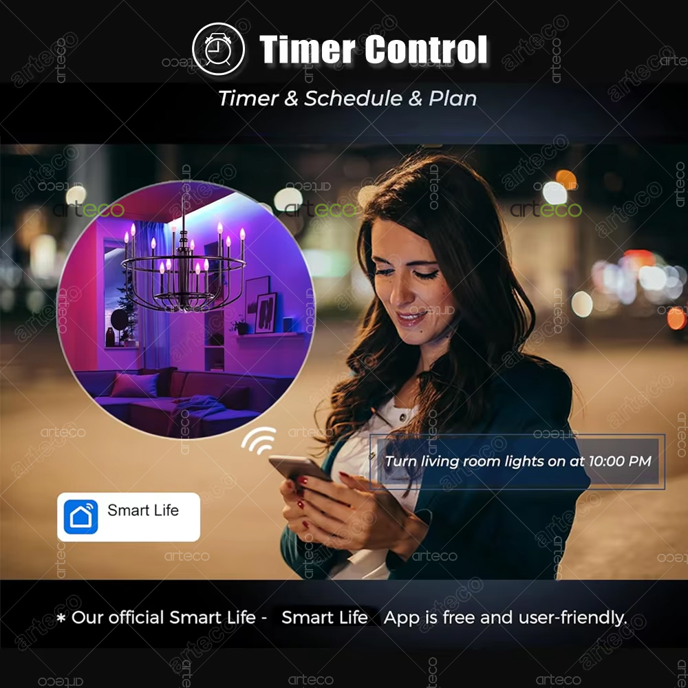 Tuya E14 Candle Lamp Smart Lif - Smart Home Design 评论和价格