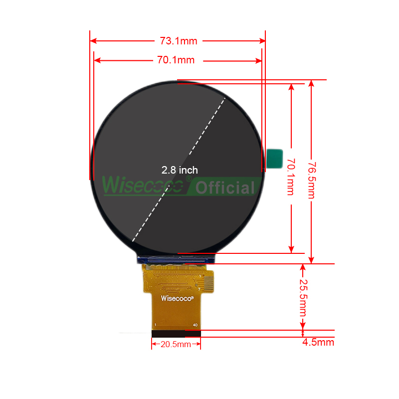 Wisecoco 2.8 Inch Round Displa - Smart Home Dashboard 评论和价格
