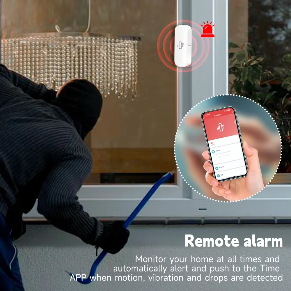 Smart ZigBee Vibration Sensor  - Smart Home Monitoring 评论和价格