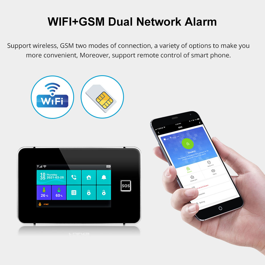 KERUI G60B WIFI GSM Alarm Syst - Smart Home Dashboard 评论和价格