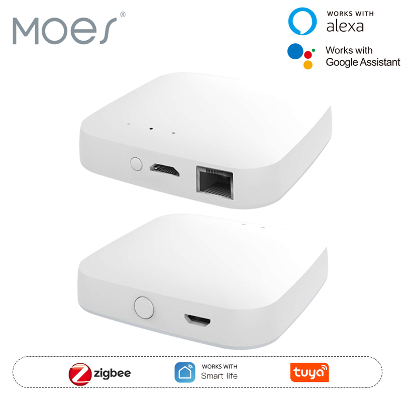 MOES Tuya ZigBee3.0 Smart Hub, - Smart Home Bridge 评论和价格