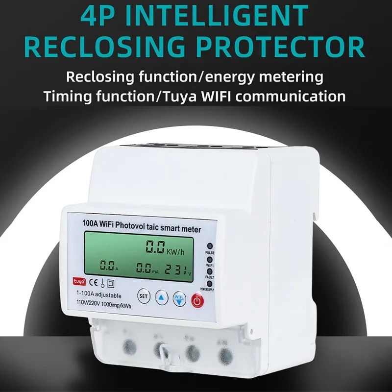 4P 1-100A WiFi Photovoltaic Sm - Smart Home Monitoring 评论和价格