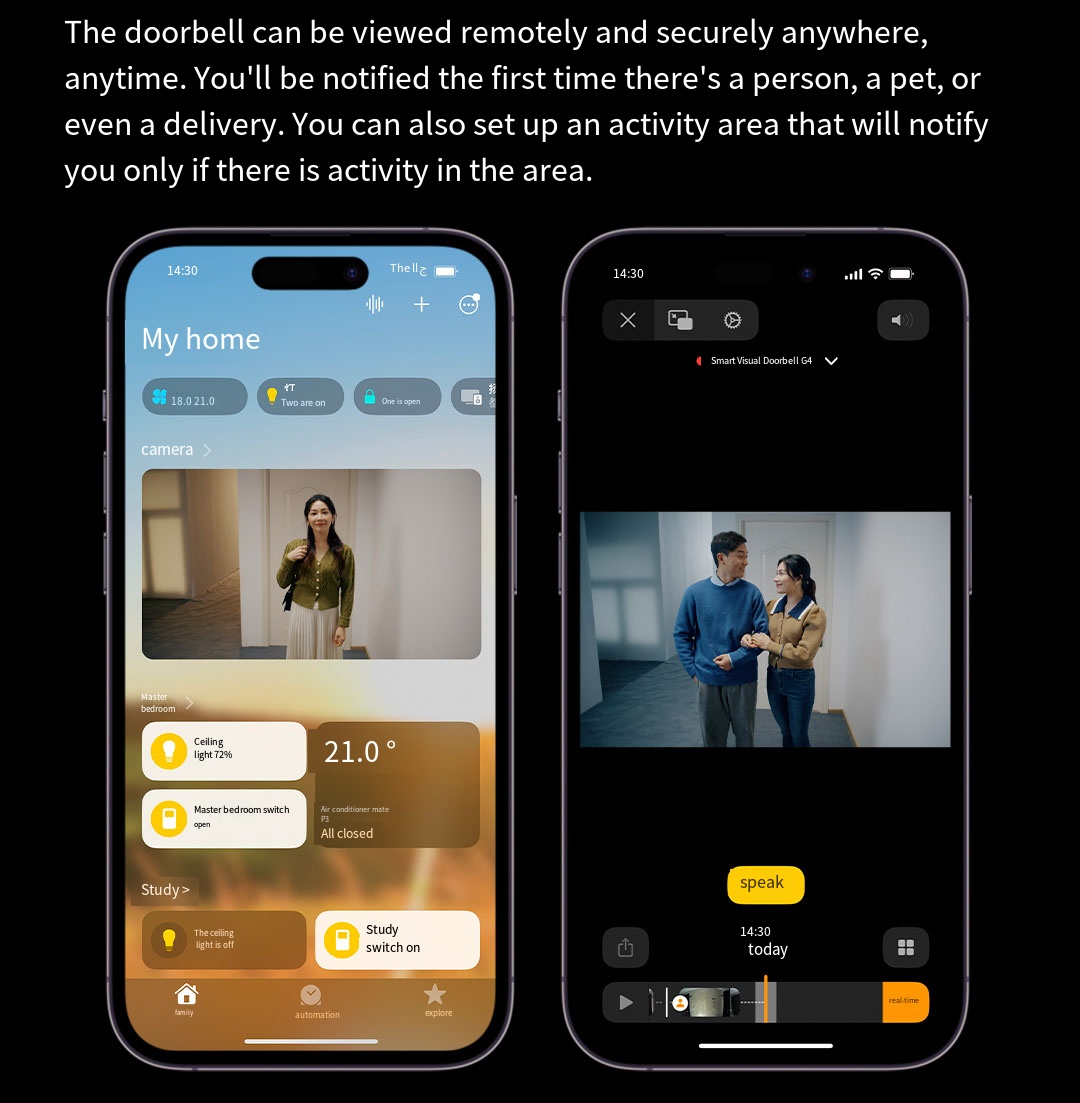 Aqara G4 Video Doorbell 1080P  - Smart Home Video Doorbell App 评论和价格