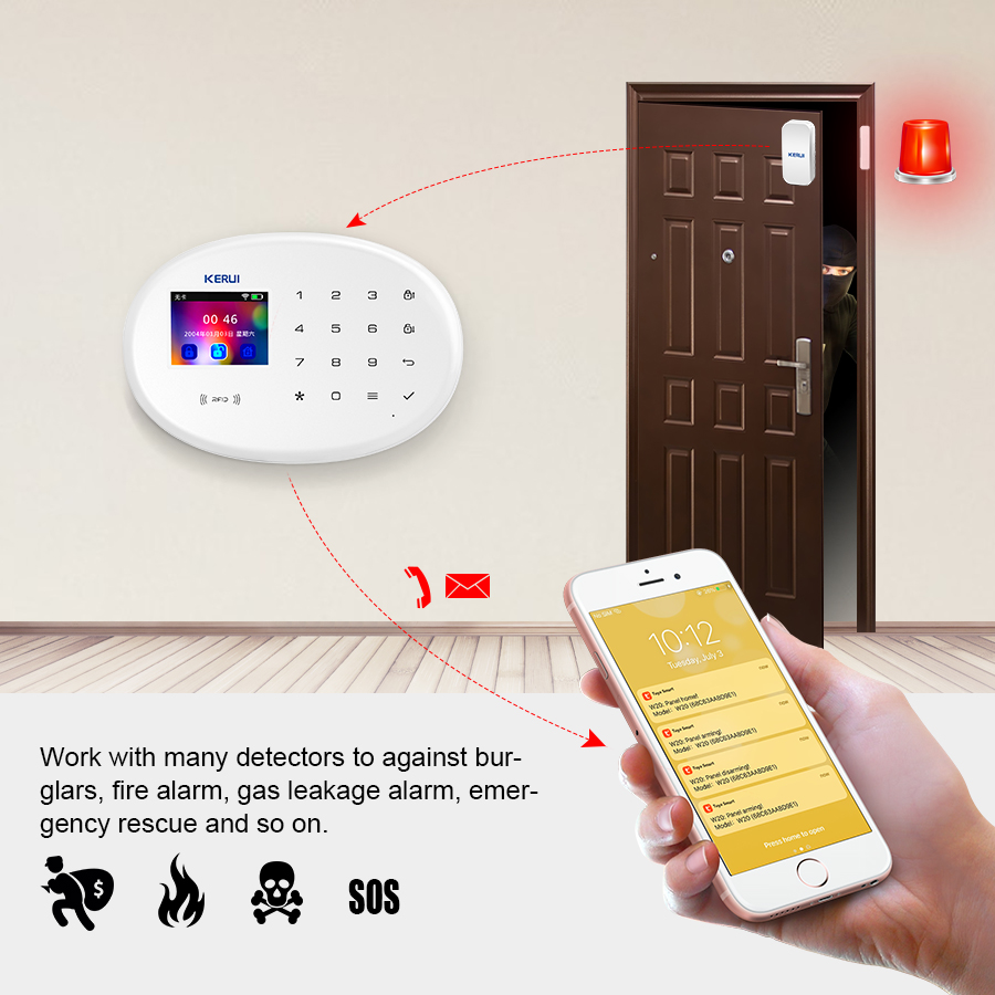 KERUI Tuya Smart App Notificat - Smart Home Notifications 评论和价格