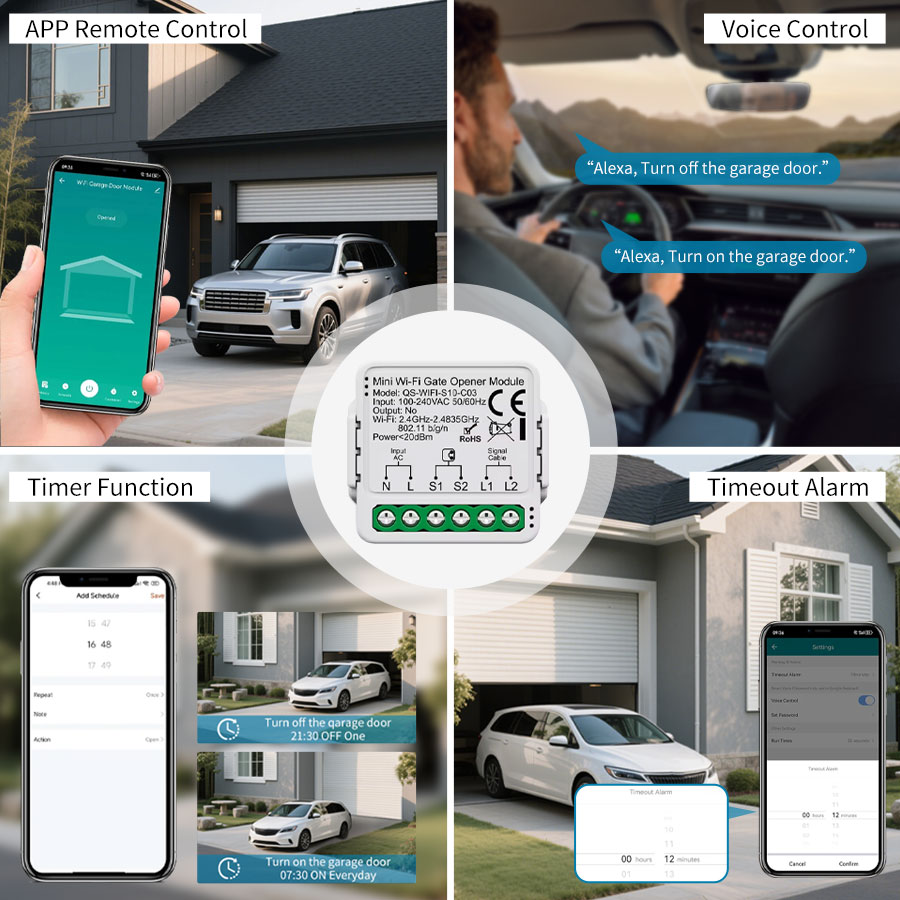 Tuya Smart WiFi or Zigbee Gara - Smart Home Sistem 评论和价格