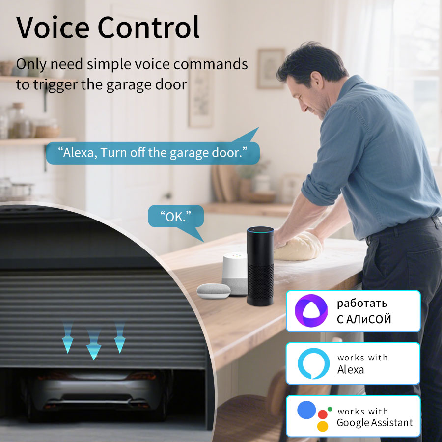 Tuya Smart WiFi or Zigbee Gara - Smart Home Sistem 评论和价格