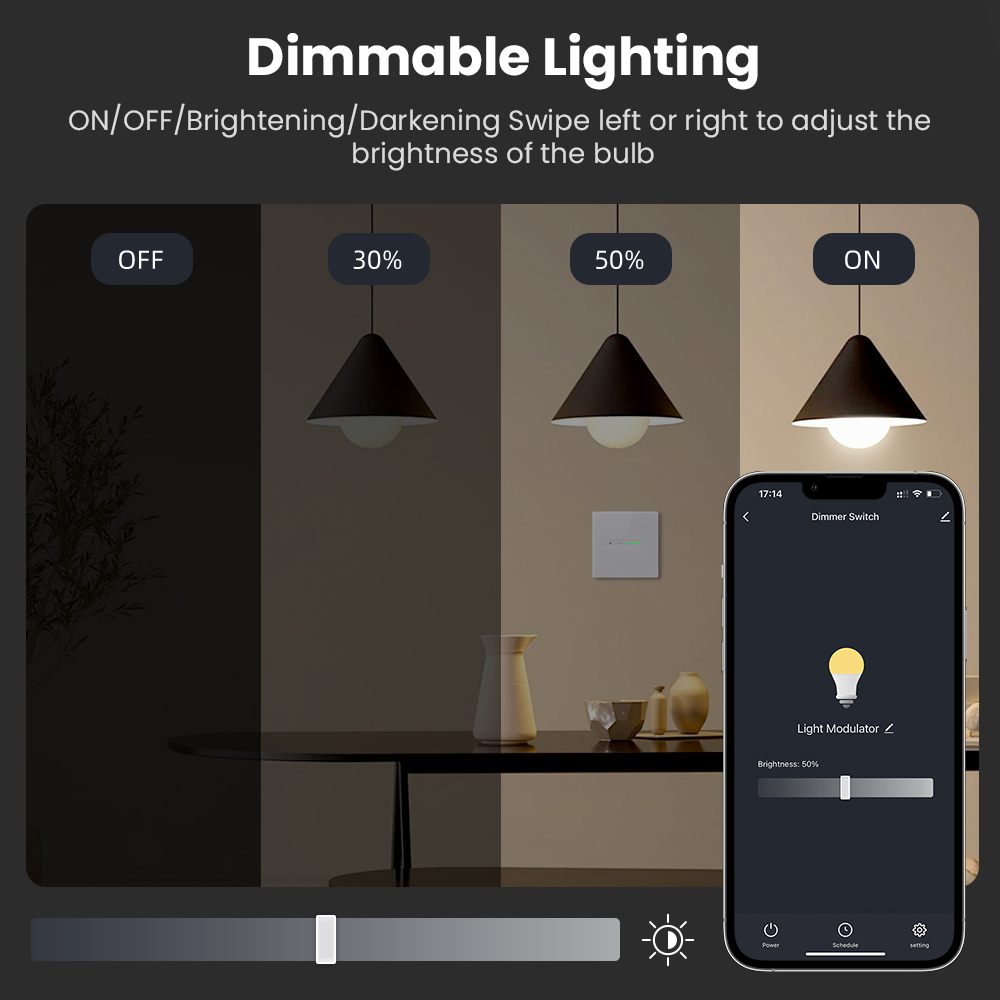 AVATTO WiFi 1/2 Gang Smart Dim - Smart Home Sistem 评论和价格