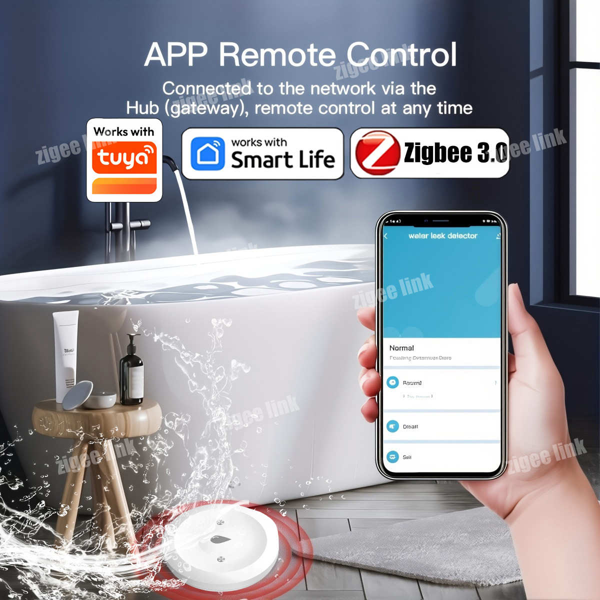 ZigBee 3.0 Water Sensor Smart  - Zigbee Gateway 评论和价格