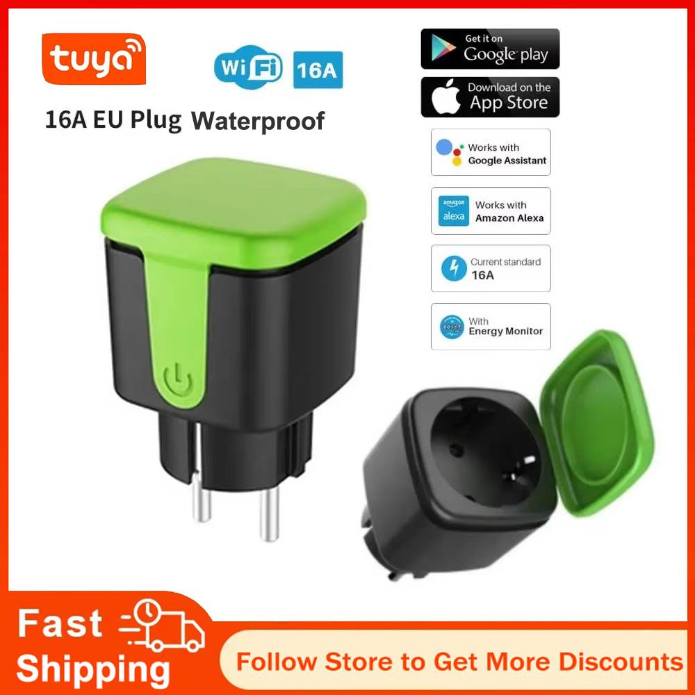 Tuya EU 16A WiFi Smart Waterpr - Smart Home Sistem 评论和价格