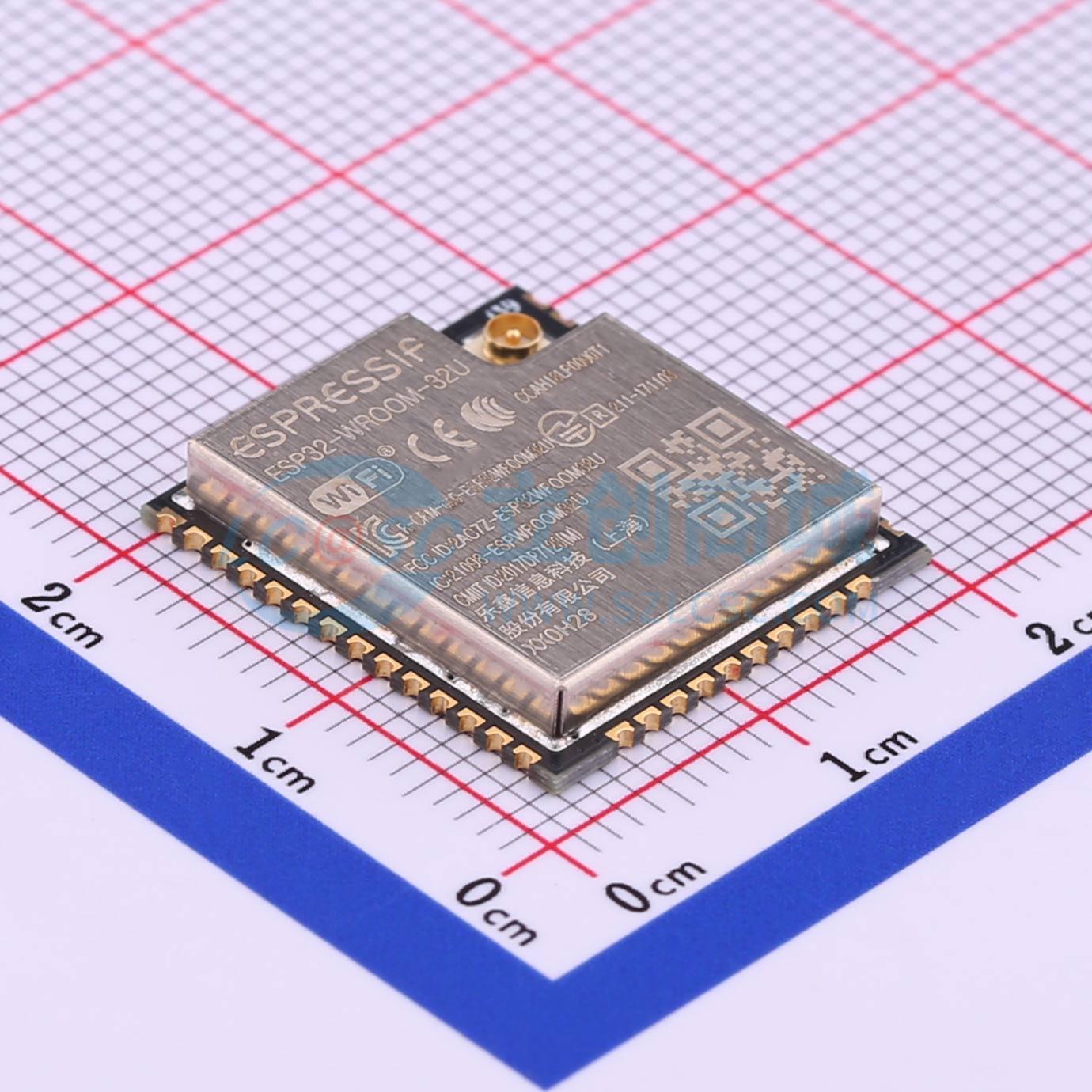 3pcs ESP32-WROOM-32U-N16 SMD 1 - Smart Home Iot 评论和价格