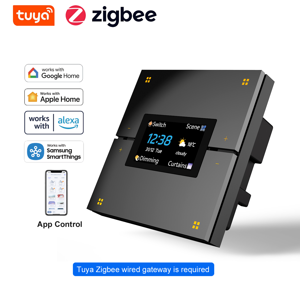 M9 Pro 8-Button UK Tuya Smart  - Smart Home Sistem 评论和价格