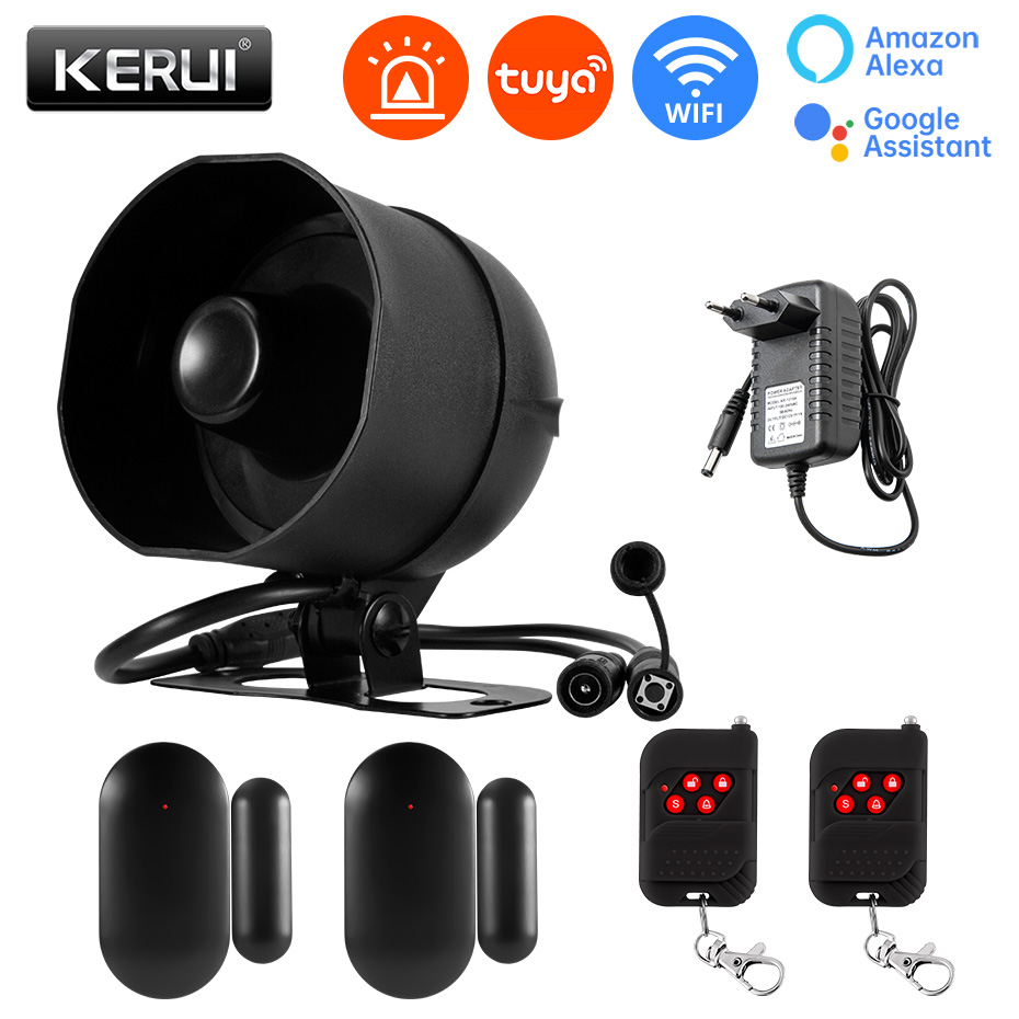 KERUI 120db Tuya Smart WiFi Lo - Smart Home Speaker 评论和价格