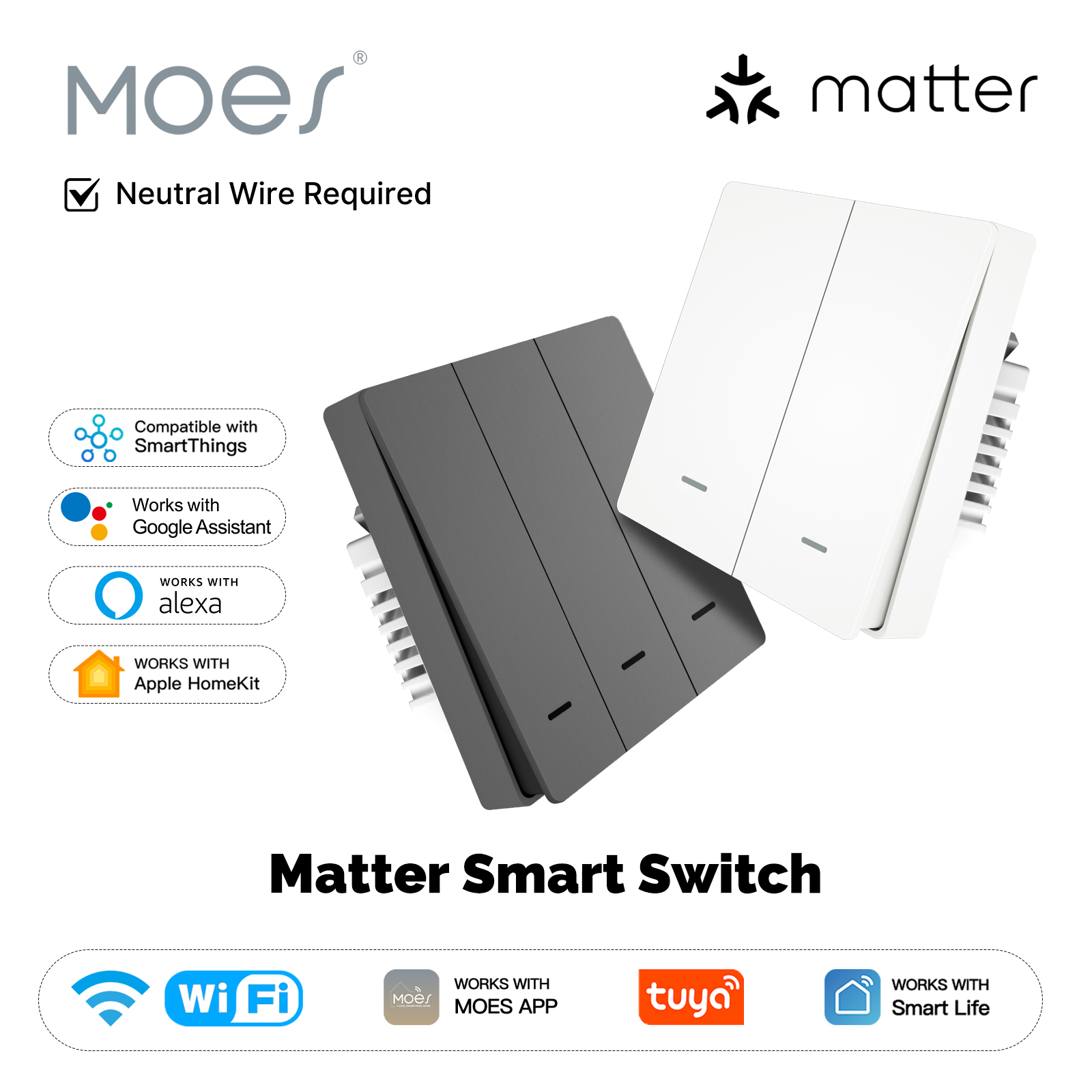 MOES Matter Tuya WiFi Smart Li - Smart Home Iot 评论和价格