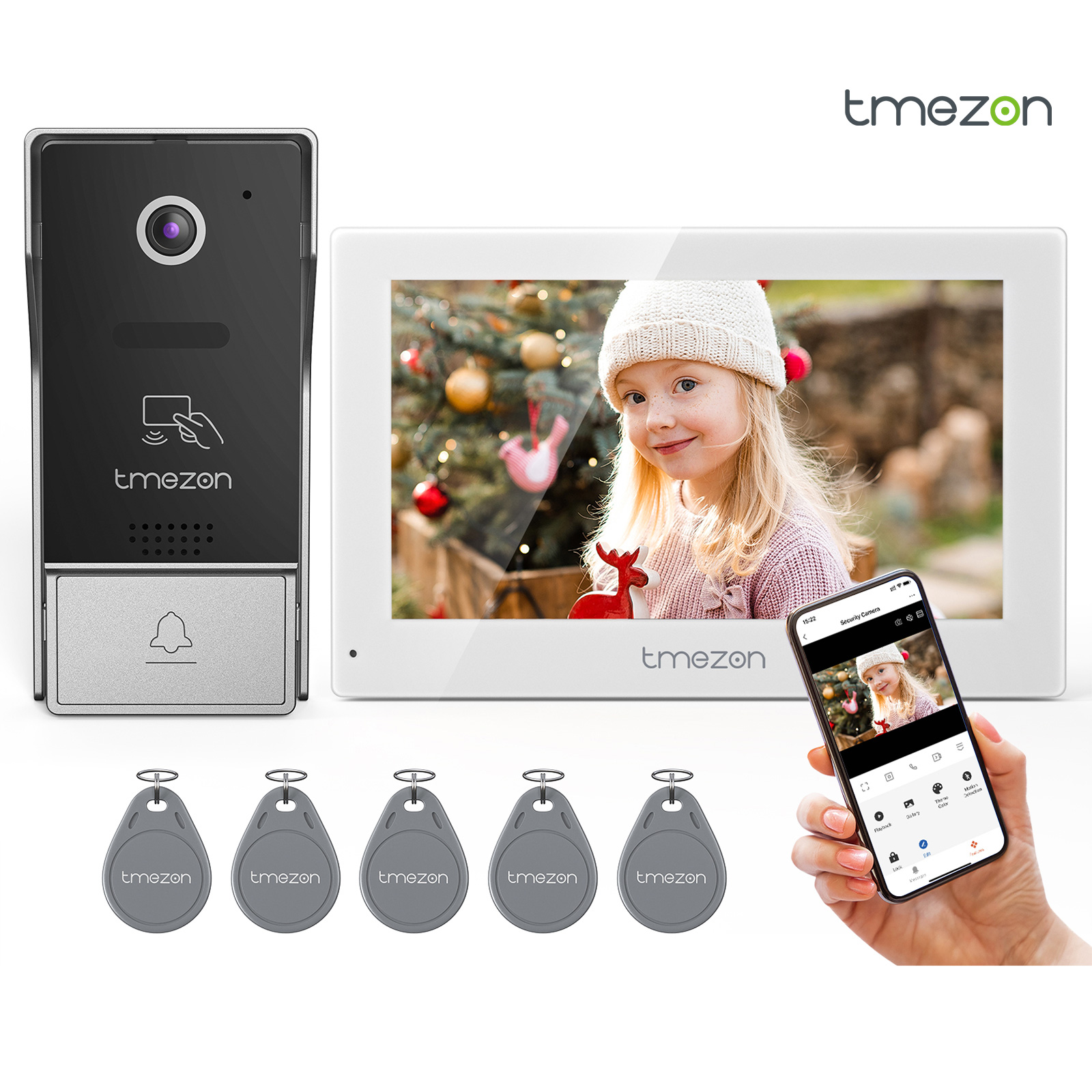 7 Inch Tuya APP 1080P wireless - Smart Home Video Doorbell App 评论和价格