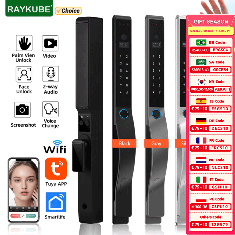 RAYKUBE DQ10 Tuya WiFi Palm Ve - Smart Home Ezviz 评论和价格