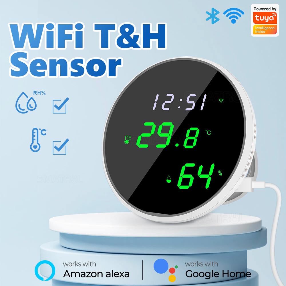 Tuya USB Smart Temperature Hum - Smart Home Design 评论和价格