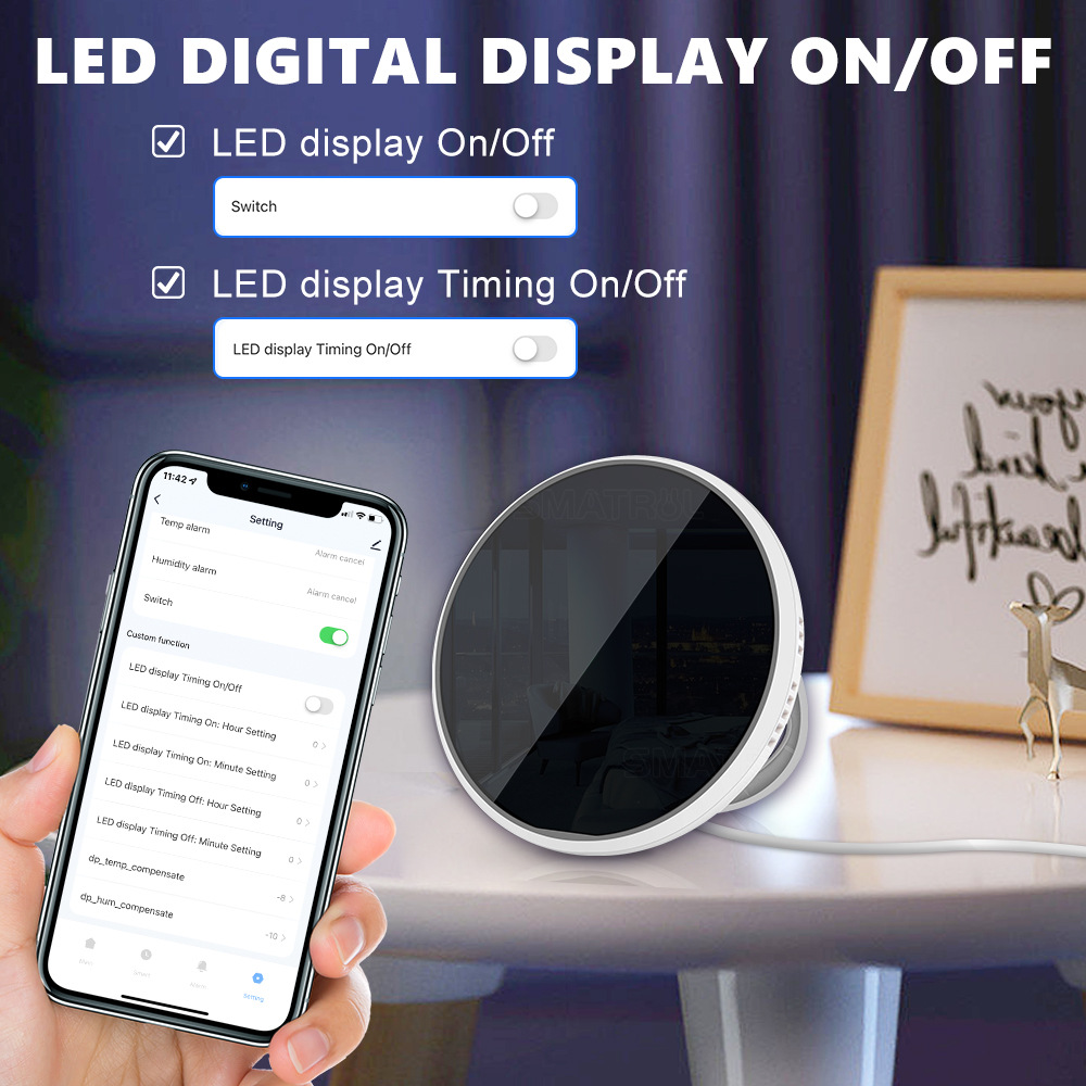 Tuya USB Smart Temperature Hum - Smart Home Design 评论和价格