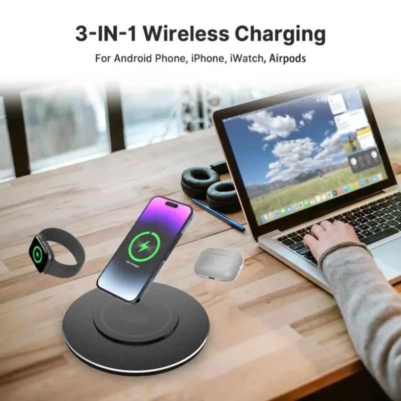 Compact 15W 3 In 1 Wireless Ch - Smart Home Design 评论和价格