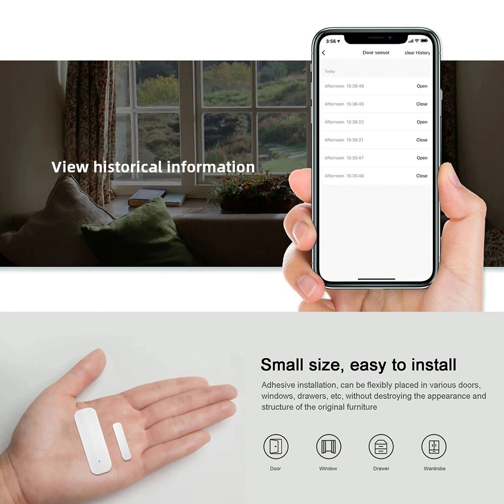 ONENUO Tuya Smart WiFi Door Se - Smart Home Notifications 评论和价格