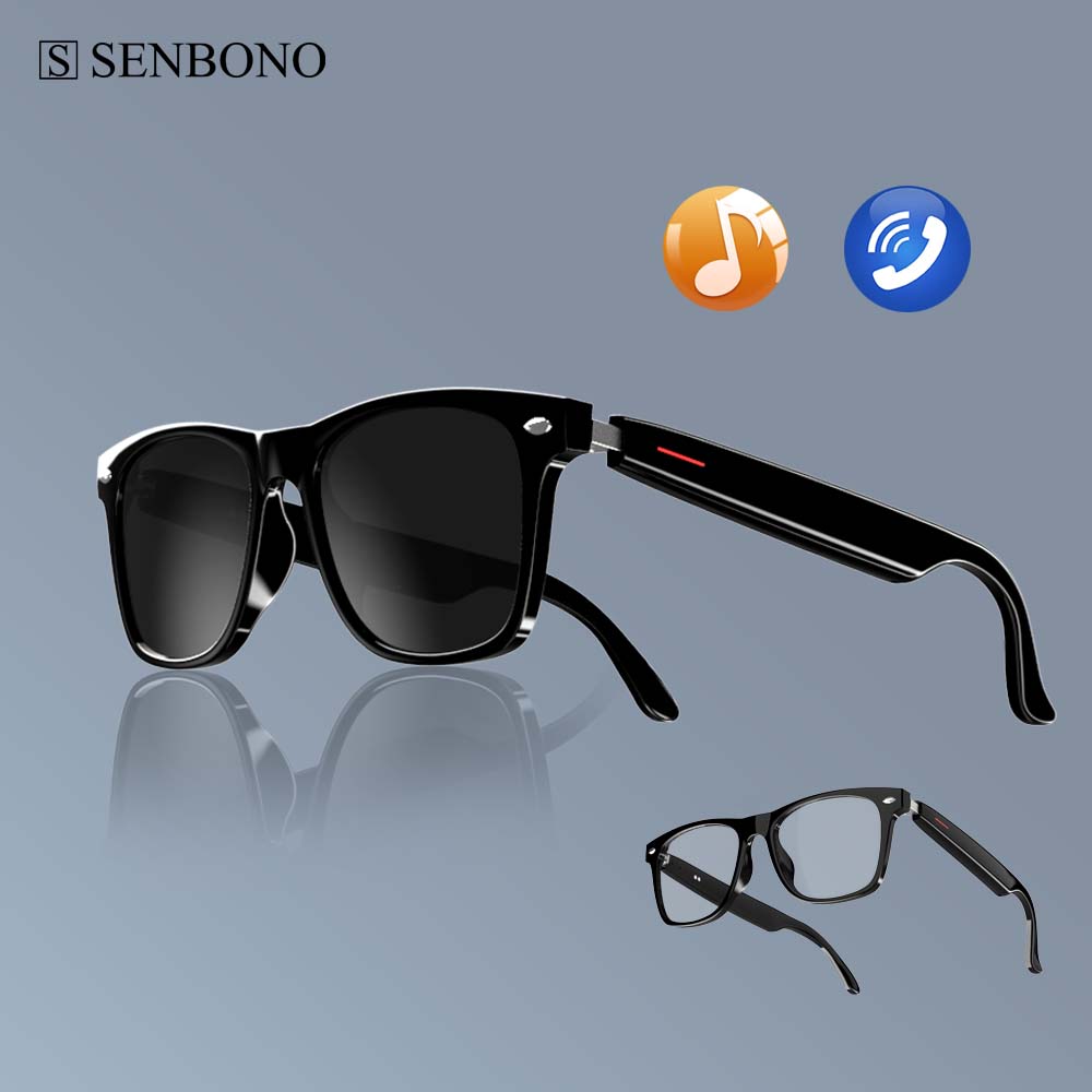 SENBONO E13 Smart Glasses:Blue - Smart Home Speaker 评论和价格